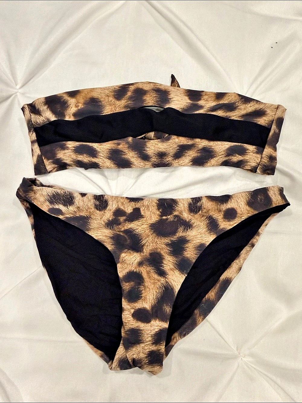 PILYQ Animal Print Bikini Set Size Small